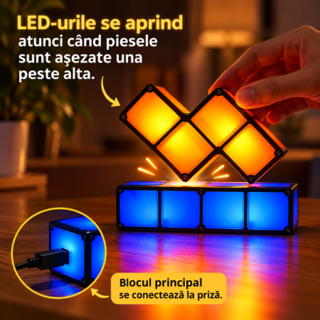 Lampa cu LED-uri in Forme Colorate [2]