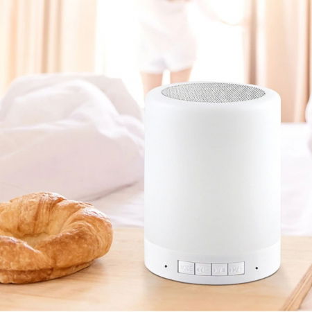 Lampa de veghe smart LED music player mai multe culori touch control handsfree [4]