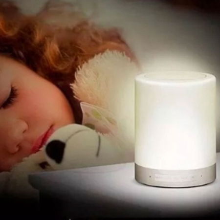 Lampa de veghe smart LED music player mai multe culori touch control handsfree [1]