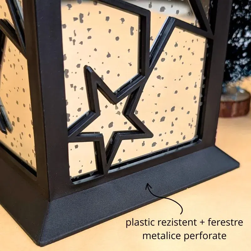 Lampa decorativa tip felinar cu stele [6]