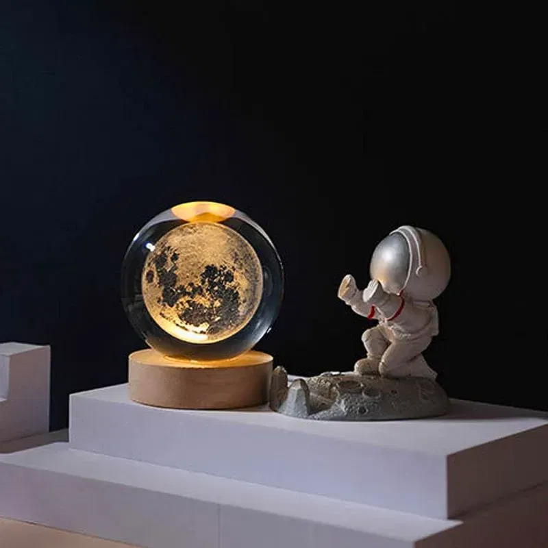 Lampa Glob de Cristal cu Luna cadou fascinant [5]