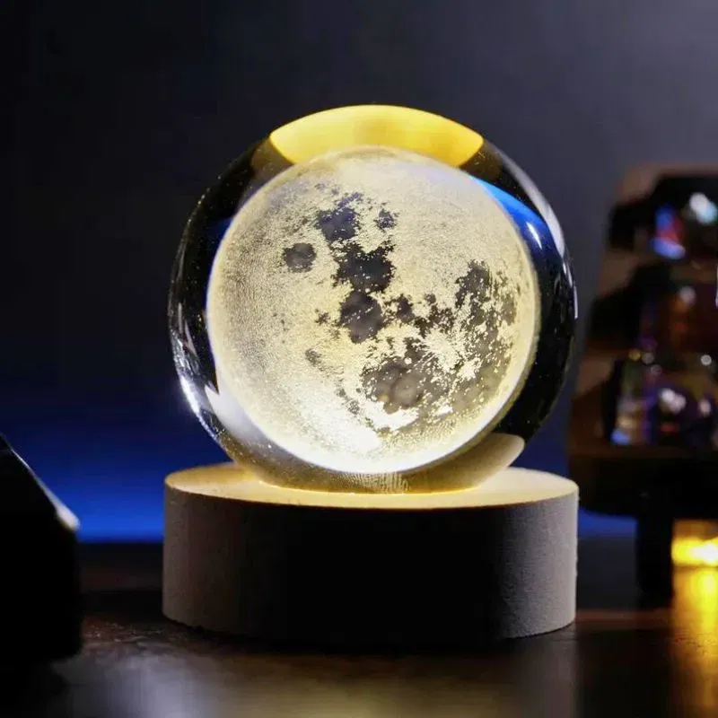 Lampa Glob de Cristal cu Luna cadou fascinant [3]