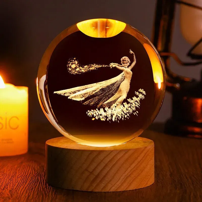 Lampa Glob de Cristal Zana Dansatoare [3]