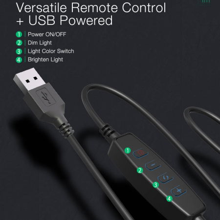 Lampa LED Make-up Profesionala BlitzWof BW-SL4, 64 leduri cu lumina rece/ calda [7]