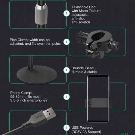 Lampa LED Make-up Profesionala BlitzWof BW-SL4, 64 leduri cu lumina rece/ calda [6]
