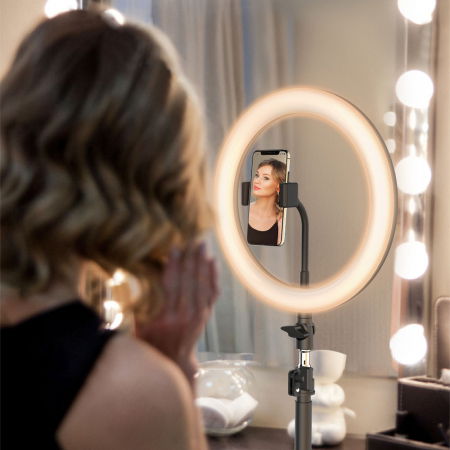 Lampa led makeup profesionala, Ring Light cu 120 leduri lumina rece si calda [0]