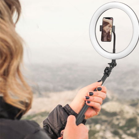 Lampa led makeup profesionala, Ring Light cu 120 leduri lumina rece si calda [1]