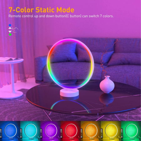 Lampa LED XL Rotunda - 32 cm, RGB Effect [25]