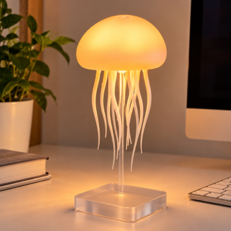 Cadouri pentru Iubita - Lampa meduza Smart cu iluminare LED si control vocal