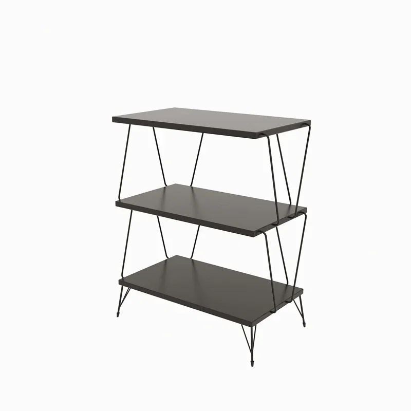 Lazandos Antracit, Masuta moderna pentru living, rafturi multiple [4]