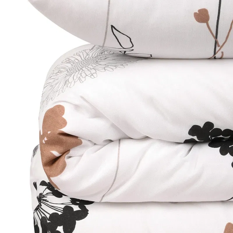 Lenjerie pat dublu, design elegant, 200x220 cm, doua huse de perna [3]