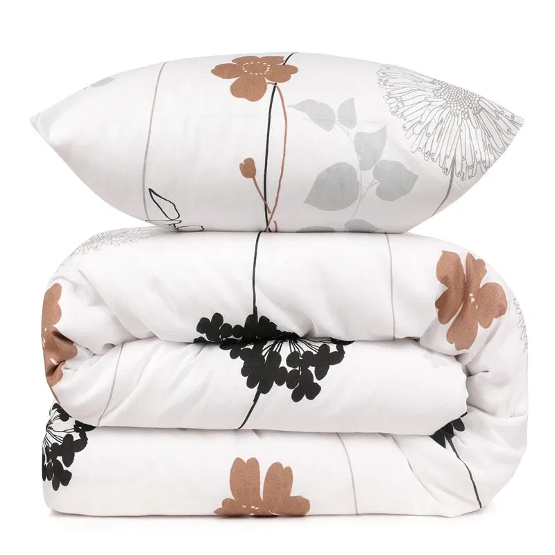 Lenjerie pat dublu, design elegant, 200x220 cm, doua huse de perna [2]