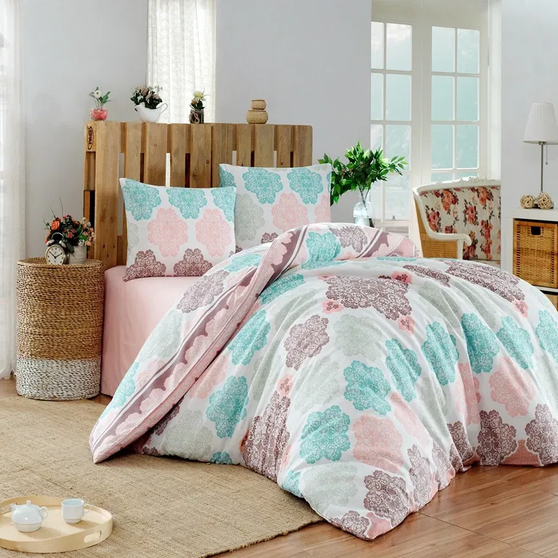 Lenjerie pat single, model elegant, 160x220 cm, o husa de perna [0]