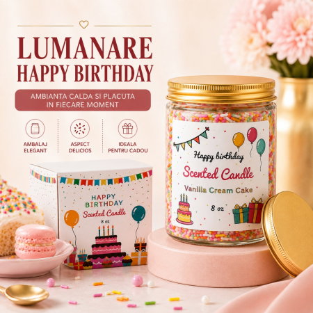 Lumanare Parfumata Happy Birthday [9]
