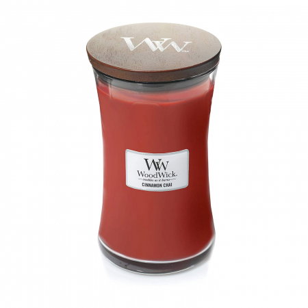 LUMANARE PARFUMATA WOODWICK CINNAMON CHAI [2]