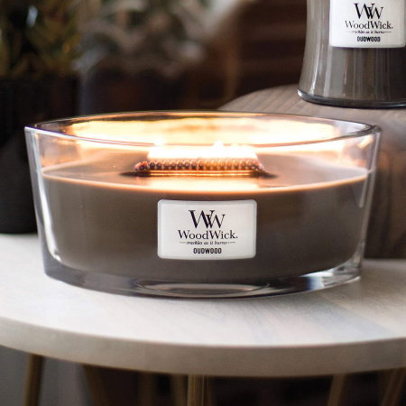 LUMANARE PARFUMATA WOODWICK ELLIPSE OUDWOOD [0]