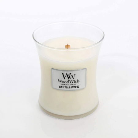 LUMANARE PARFUMATA WOODWICK WHITE TEA & JASMINE [1]