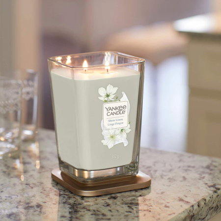 Lumanare parfumata Yankee Candle elevation collection sheer linen Borcan mare [0]