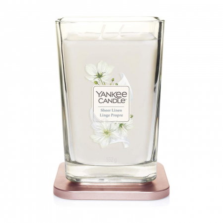 Lumanare parfumata Yankee Candle elevation collection sheer linen Borcan mare [1]