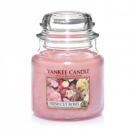 LUMANARE PARFUMATA YANKEE FRESH CUT ROSES BORCAN MEDIU [2]