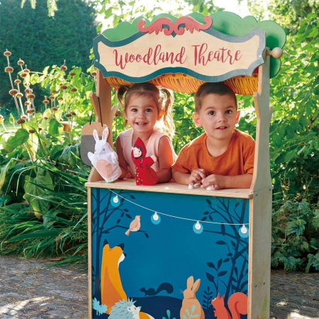 Magazin si teatru de marionete pentru copii, stand din lemn premium [1]
