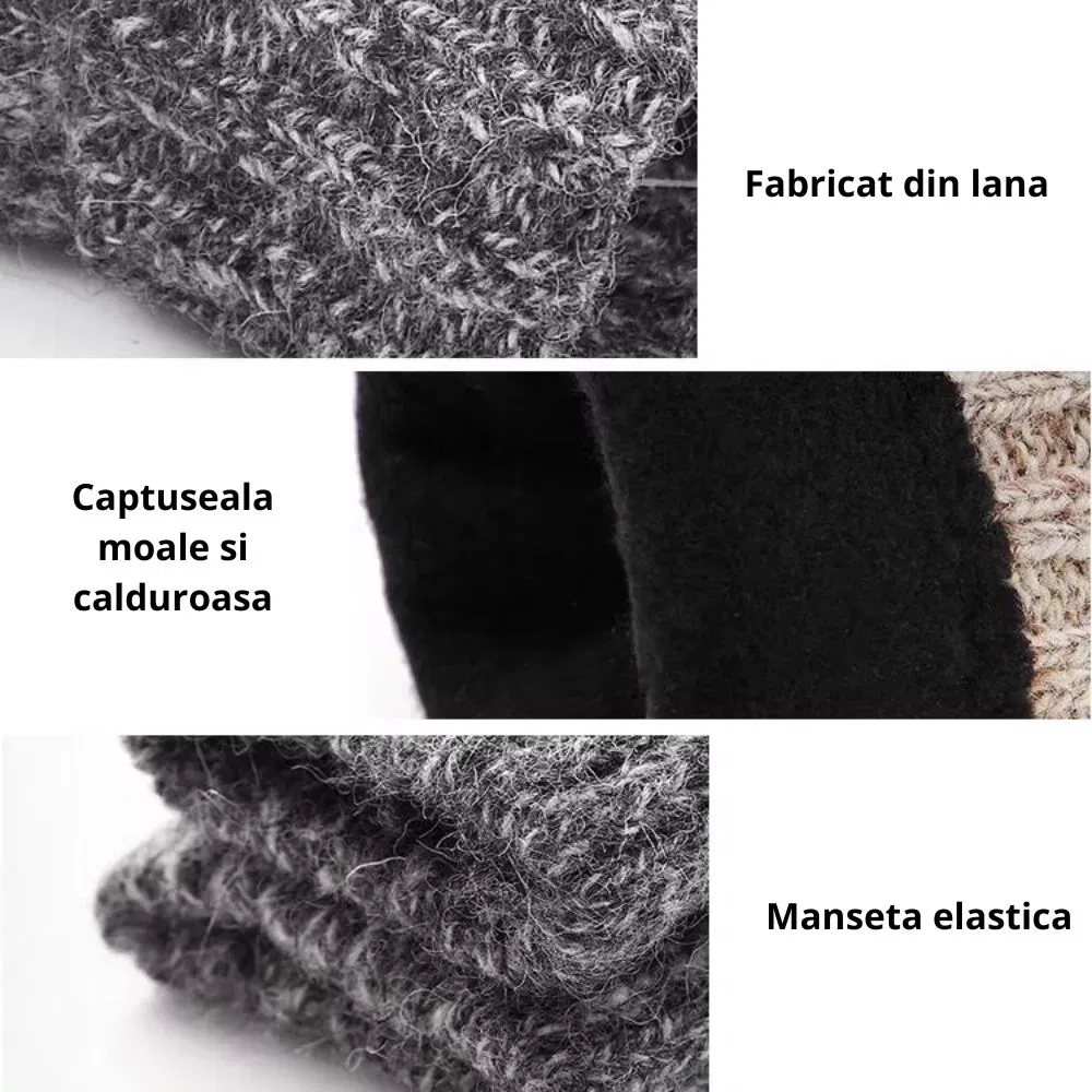 Manusi barbati, de iarna, din lana de Alpaca [3]
