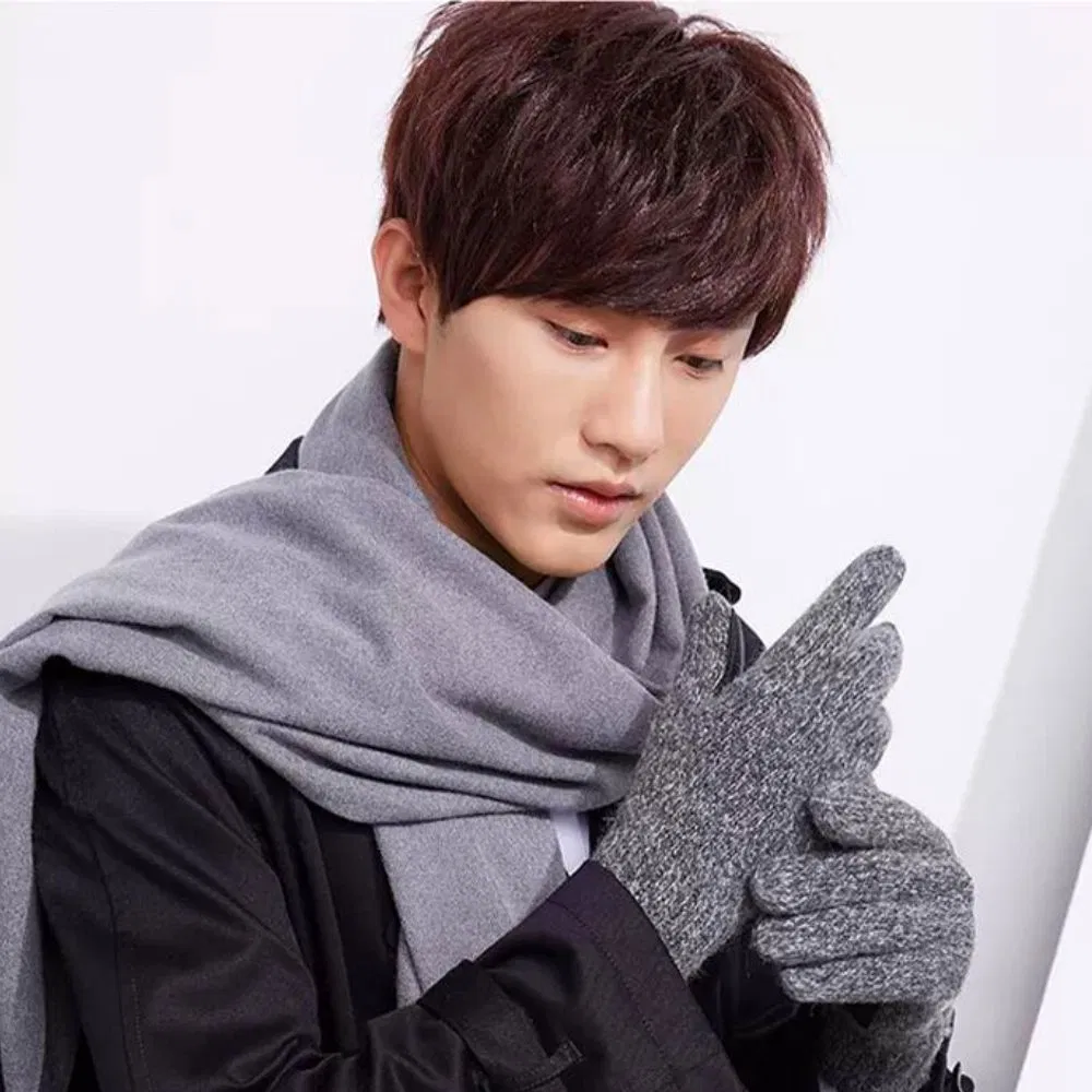 Manusi barbati, de iarna, din lana de Alpaca [1]