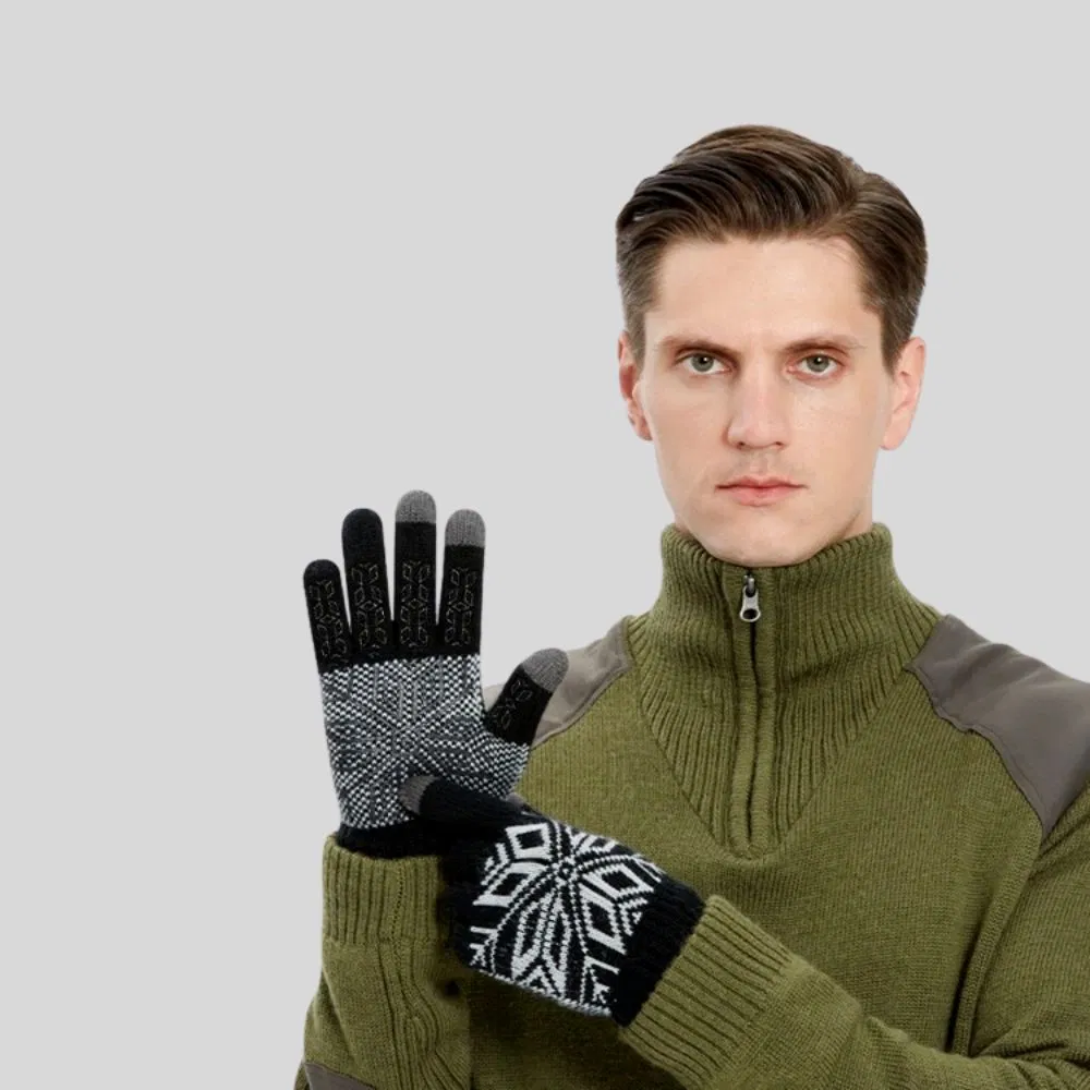 Manusi barbati iTouch screen sensitive, Rombo [7]