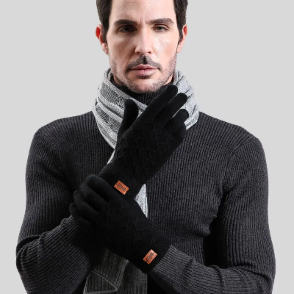 Manusi barbati iTouch screen sensitive, Tricot [1]