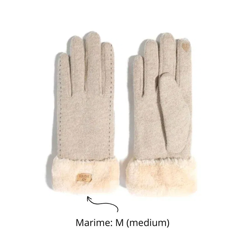 Manusi de dama touchscreen din Casmir 70% si cu blanita [10]