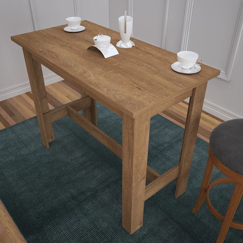 Masa Barra, stejar caucazian, 120 cm, structura solida, stil clasic [3]