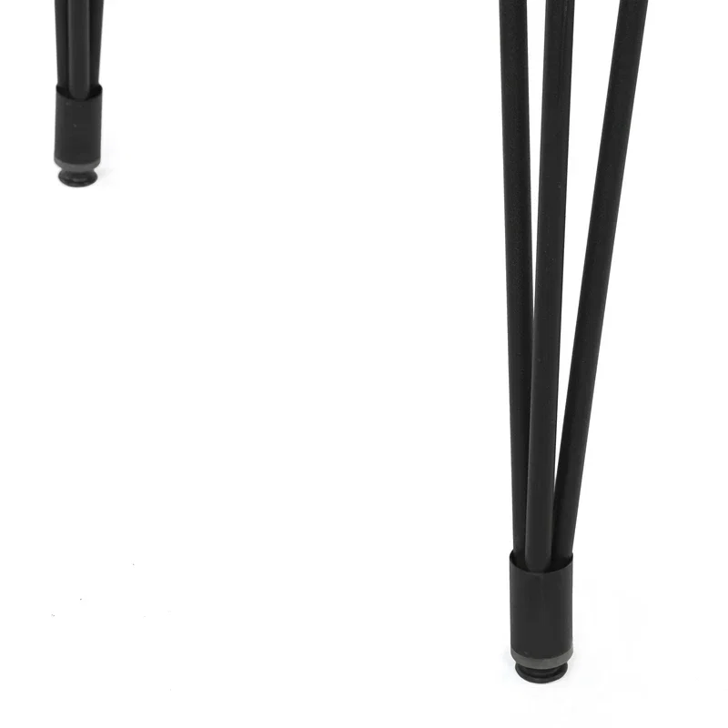 Masa de dining Lagos, nuc, picioare metalice, 120x75 cm [2]