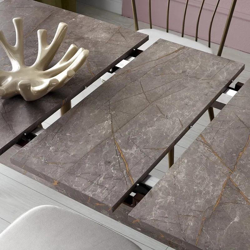 Masa extensibila Ay, mink cu picioare metalice, 120x75 cm [3]