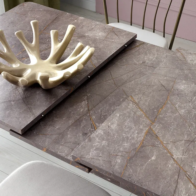 Masa extensibila Ay, mink cu picioare metalice, 120x75 cm [4]