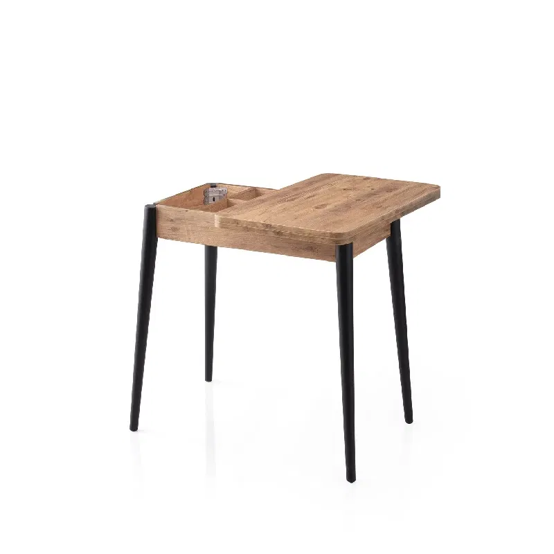 Masa extensibila Dolunay, pin atlantic, picioare metalice, 100x75 cm [7]