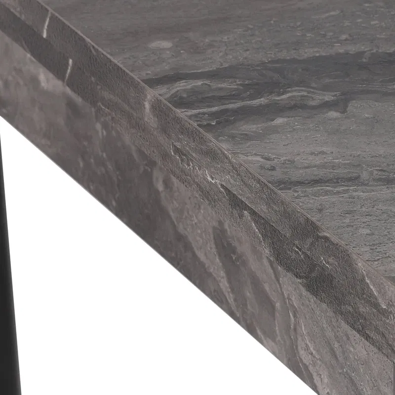 Masa extensibila Polo, negru, picioare metalice, 110x75 cm [5]