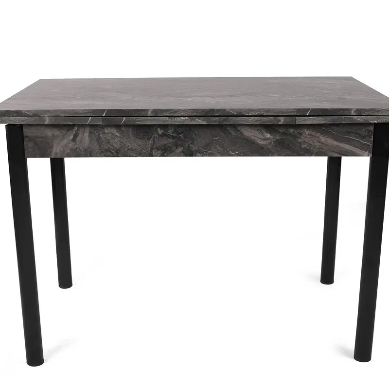 Masa extensibila Polo, negru, picioare metalice, 110x75 cm [1]