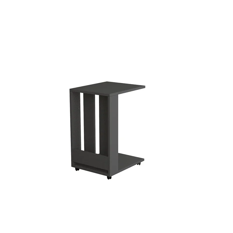 Masa laterala Edi, antracit cu spatiu de depozitare, design modern [2]