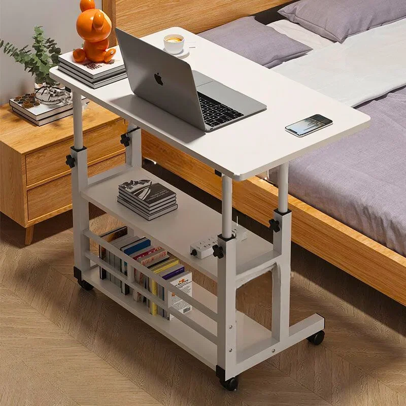 Masa multifunctionala reglabila pentru laptop, pat si birou cu raft [7]