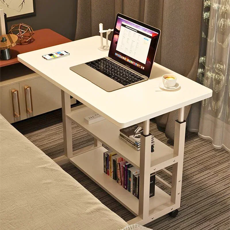 Masa multifunctionala reglabila pentru laptop, pat si birou cu raft [6]