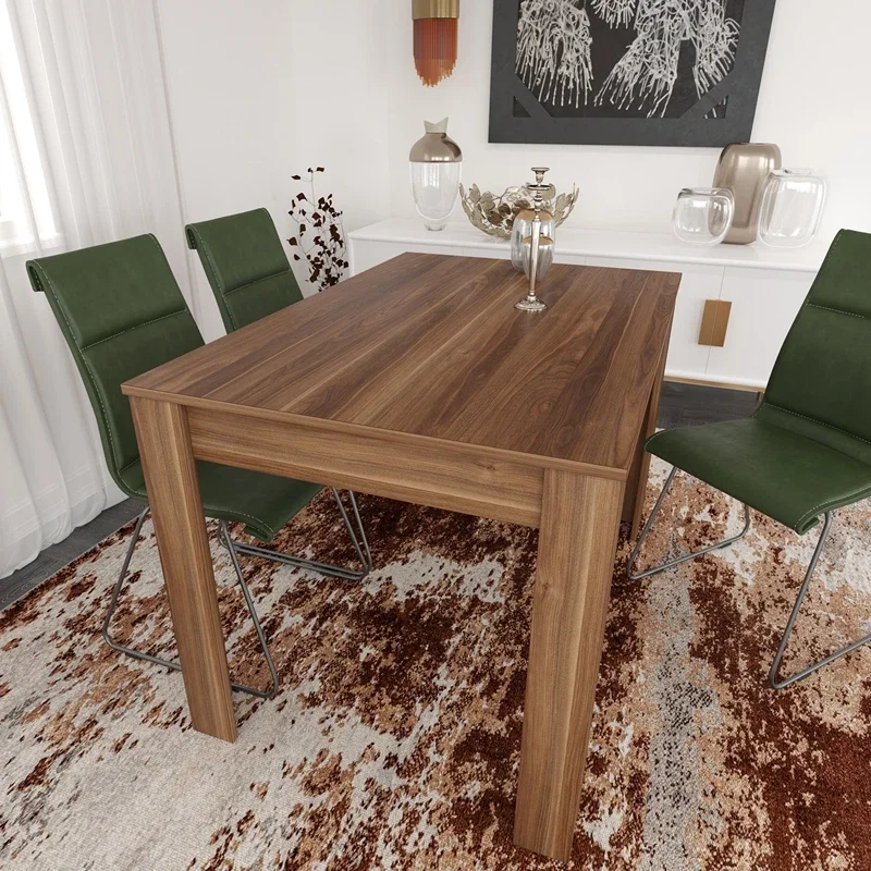 Cele mai noi - Masa Single 120, nuc, 120 cm, structura solida, stil clasic pentru dining