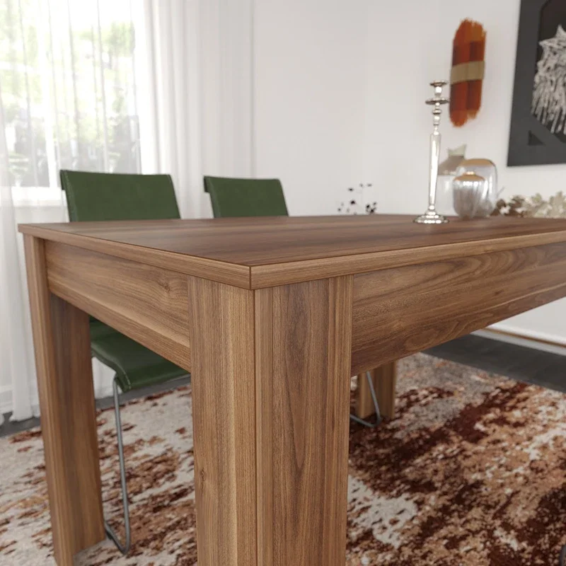 Masa Single 120, nuc, 120 cm, structura solida, stil clasic pentru dining [4]