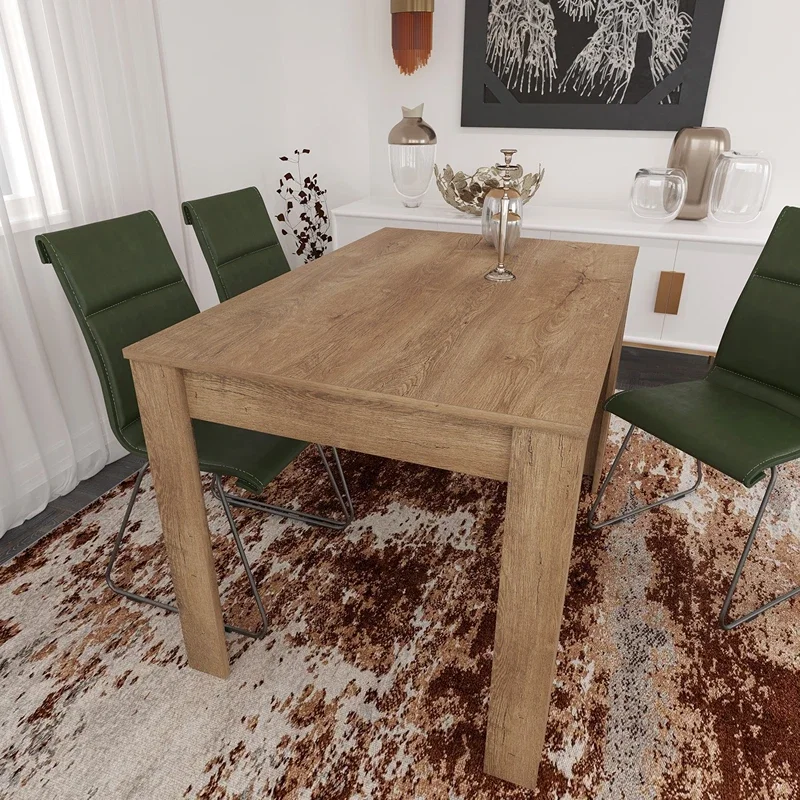 Masa Single 120, stejar caucazian, 120 cm, structura solida, stil clasic [0]