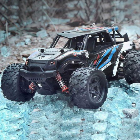 Masina cu Telecomanda Linxtech Thunder 4X4, 36Km/h, Albastru [0]