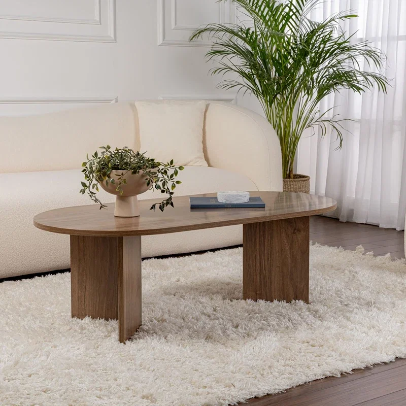 Masuta cafea Sable nuc, design sofisticat 119x39,8 cm [3]