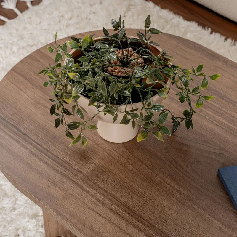 Masuta cafea Sable nuc, design sofisticat 119x39,8 cm [7]