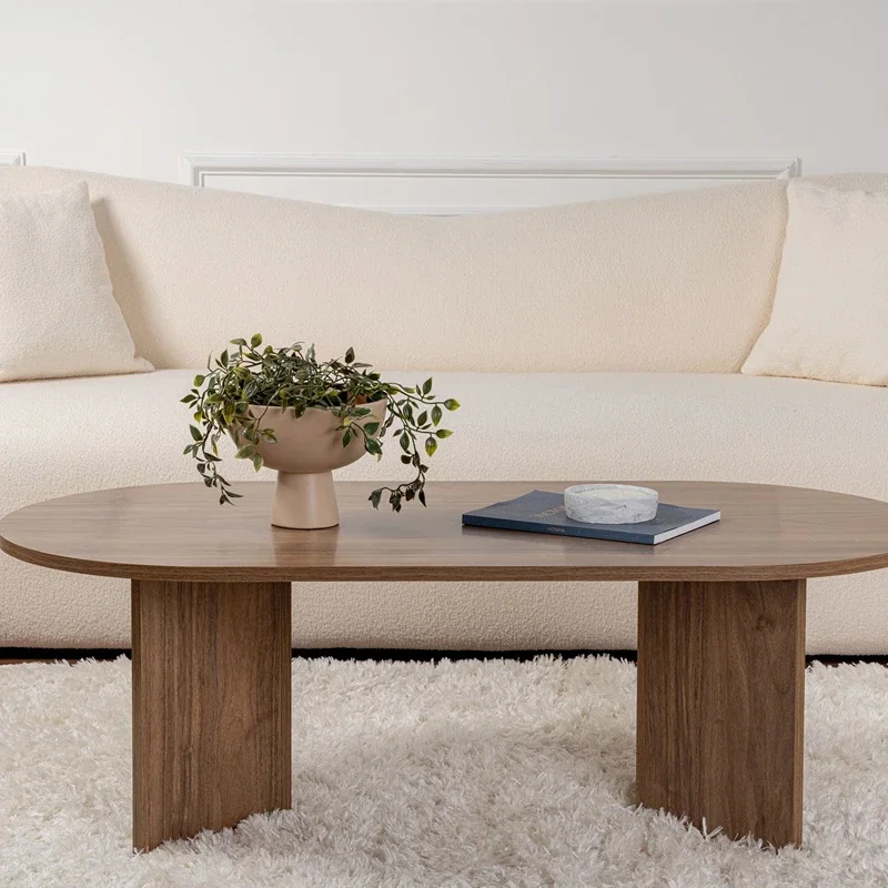 Cele mai noi - Masuta cafea Sable nuc, design sofisticat 119x39,8 cm