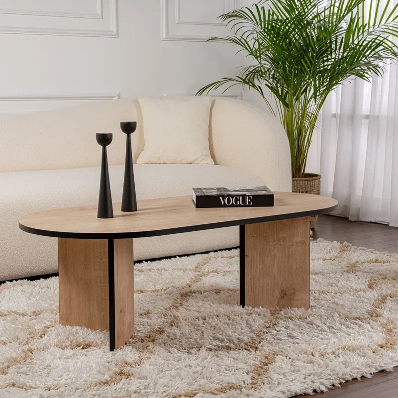 Masuta cafea Sable stejar negru, eleganta si stabilitate 119x39,8 cm [0]