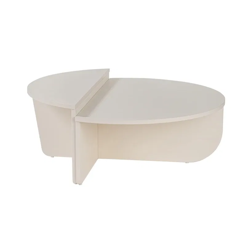 Masuta de cafea Orion alb lemn, design modern, spatiu generos [7]