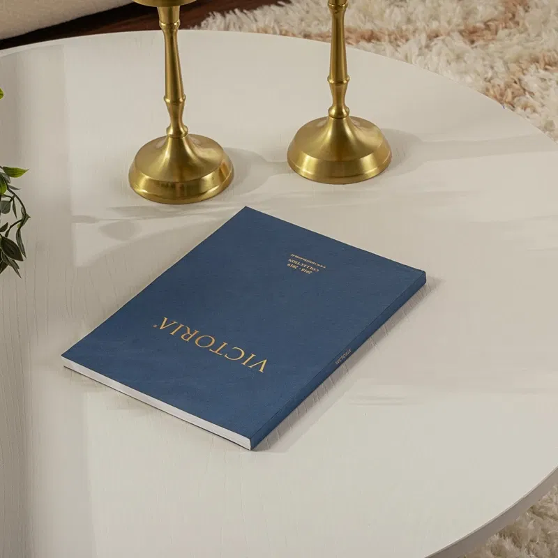 Masuta de cafea Orion alb lemn, design modern, spatiu generos [6]